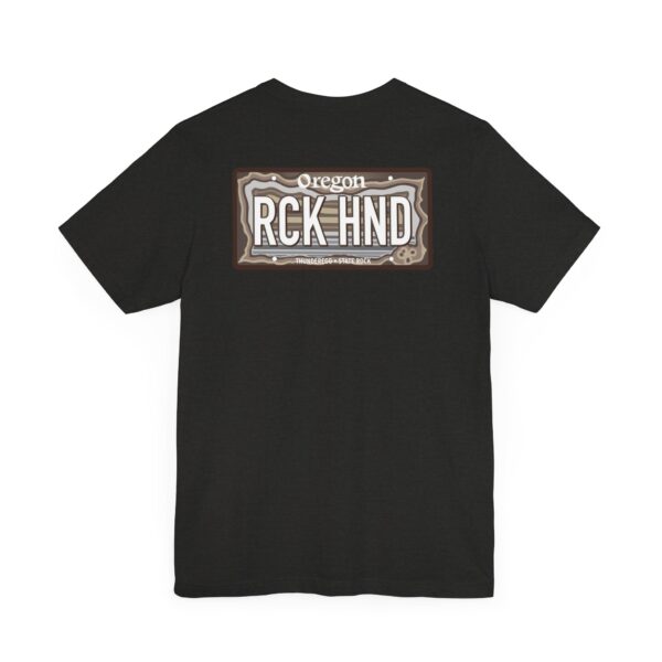 Oregon RCK HND Thunderegg State Rock License Plate Shirt - Image 28