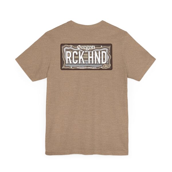 Oregon RCK HND Thunderegg State Rock License Plate Shirt - Image 12