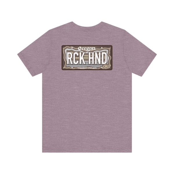Oregon RCK HND Thunderegg State Rock License Plate Shirt - Image 46