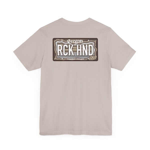 Oregon RCK HND Thunderegg State Rock License Plate Shirt - Image 36