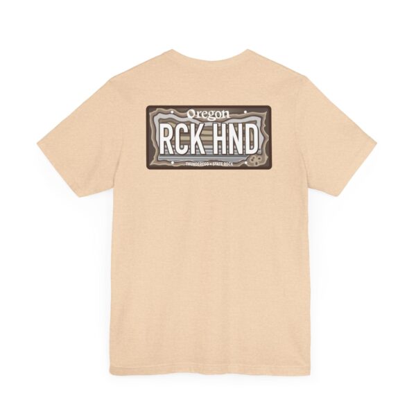 Oregon RCK HND Thunderegg State Rock License Plate Shirt - Image 8