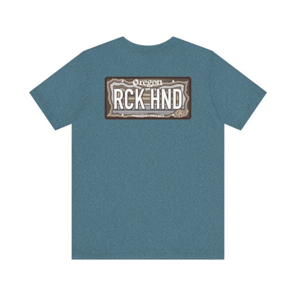 Oregon RCK HND Thunderegg State Rock License Plate Shirt - Image 42