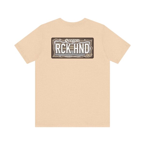 Oregon RCK HND Thunderegg State Rock License Plate Shirt - Image 6