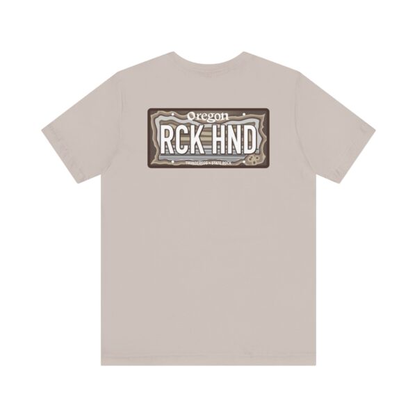 Oregon RCK HND Thunderegg State Rock License Plate Shirt - Image 34