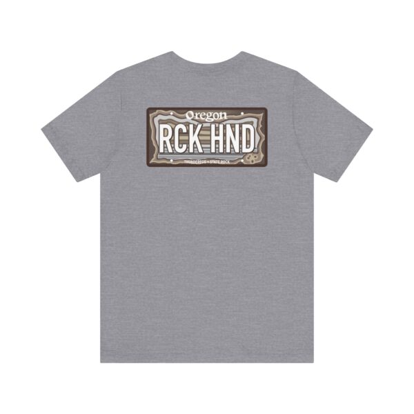 Oregon RCK HND Thunderegg State Rock License Plate Shirt - Image 38