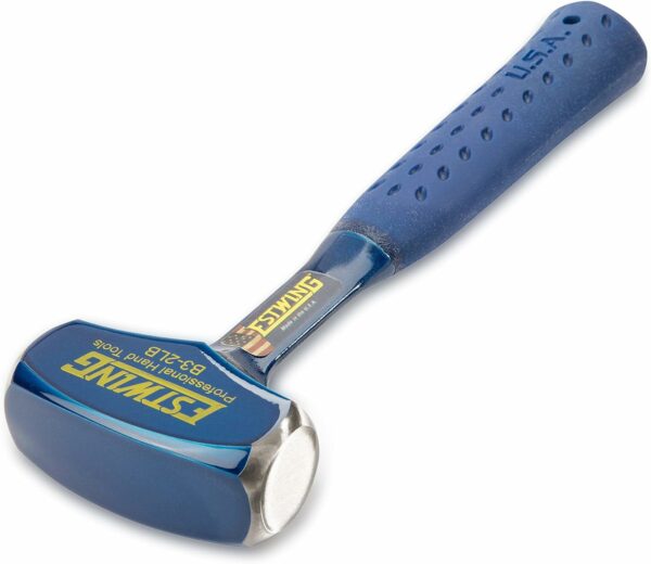 Drilling/Crack Hammer - 2-Pound Sledge with Forged Steel Construction & Shock Reduction Grip - Estwing - B3-2LB - Image 2
