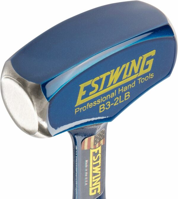 Drilling/Crack Hammer - 2-Pound Sledge with Forged Steel Construction & Shock Reduction Grip - Estwing - B3-2LB - Image 3