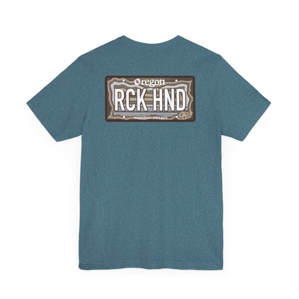 Oregon RCK HND Thunderegg State Rock License Plate Shirt - Image 44