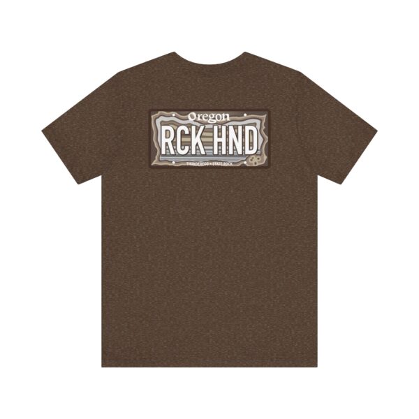 Oregon RCK HND Thunderegg State Rock License Plate Shirt - Image 22