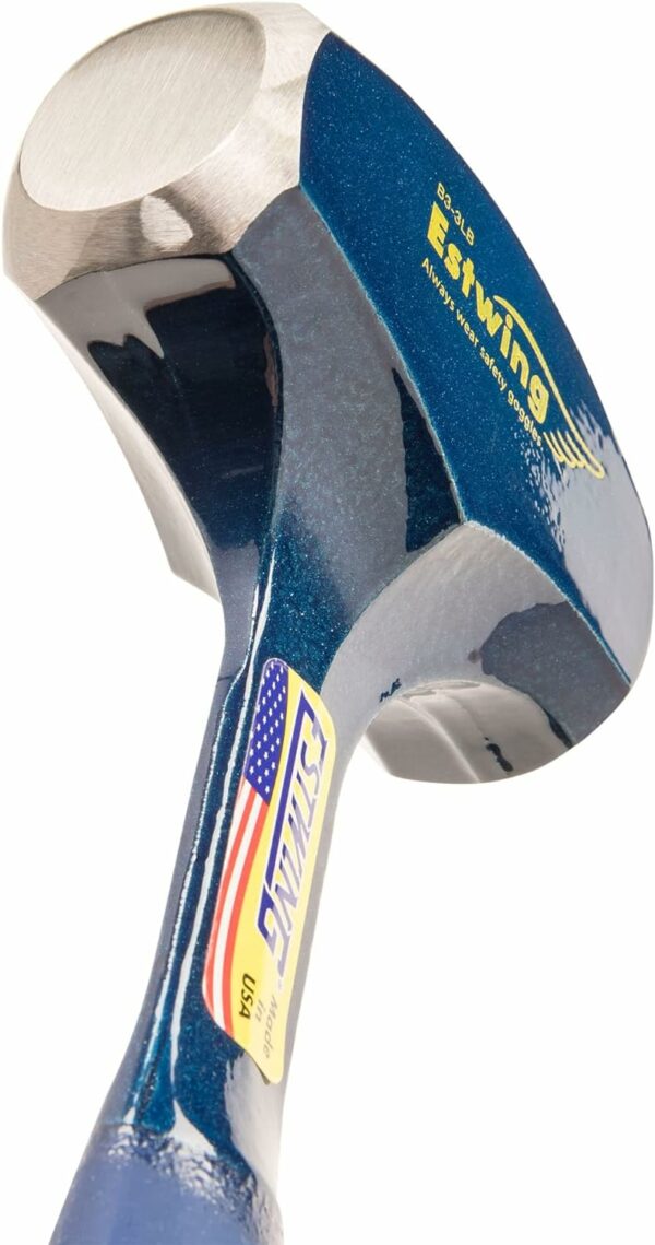 Drilling/Crack Hammer - 3-Pound Sledge with Forged Steel Construction & Shock Reduction Grip - Estwing - B3-3LB - Image 3