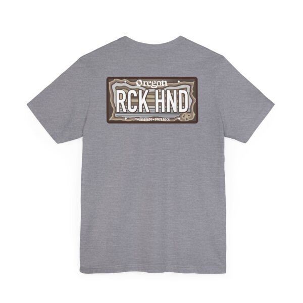 Oregon RCK HND Thunderegg State Rock License Plate Shirt - Image 40