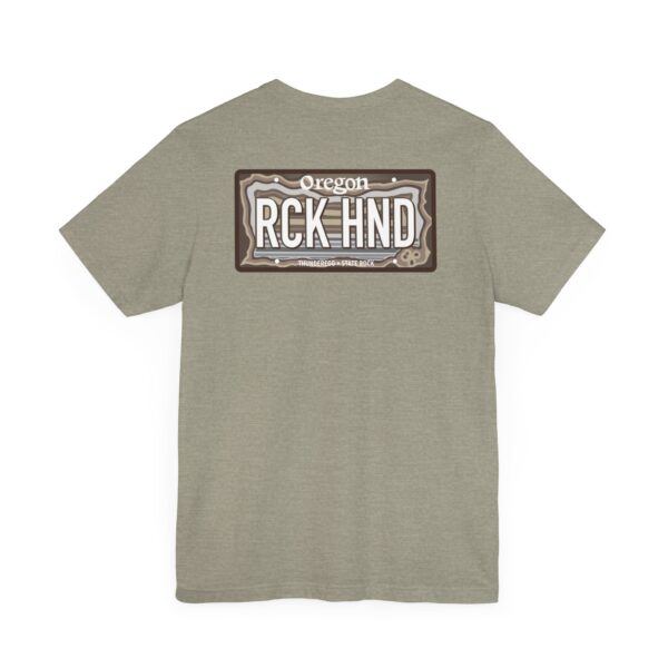 Oregon RCK HND Thunderegg State Rock License Plate Shirt - Image 32
