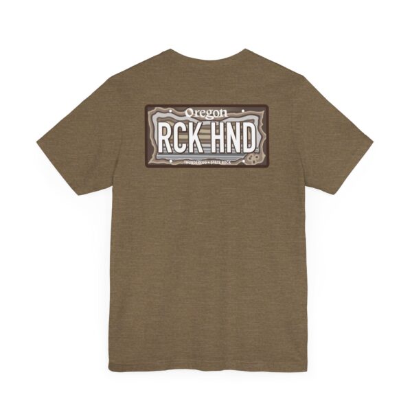 Oregon RCK HND Thunderegg State Rock License Plate Shirt - Image 20