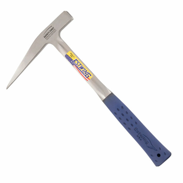 Rock Pick - 14 oz Geology Hammer with Pointed Tip & Shock Reduction Grip - Estwing - E3-14P