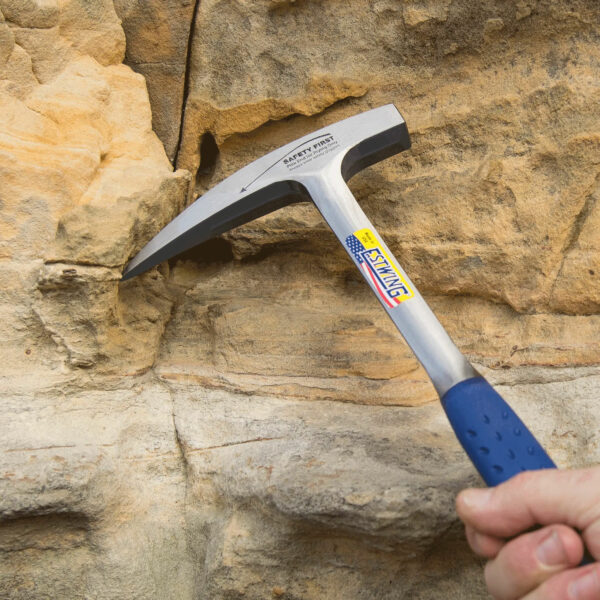 Rock Pick - 22 oz Geology Hammer with Pointed Tip & Shock Reduction Grip - Estwing - E3-22P - Image 2