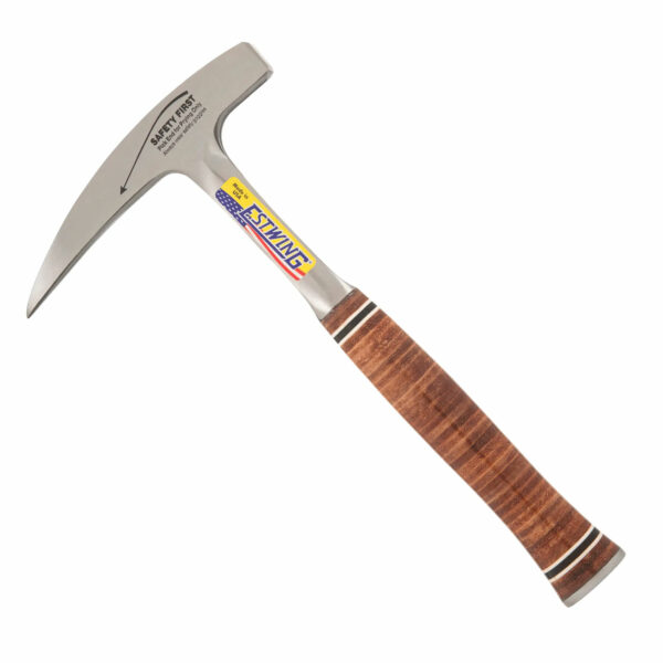 Rock Pick - 30 oz Geology Hammer with Pointed Tip & Genuine Leather Grip - Estwing - E30