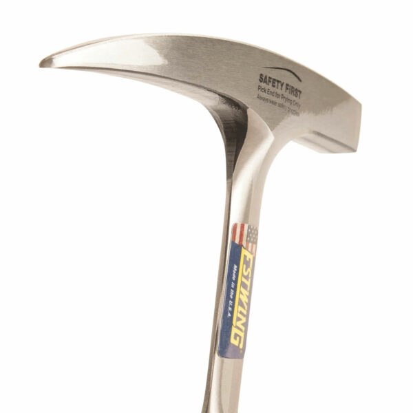 Rock Pick Orange Handle - 22 oz Geology Hammer with Pointed Tip & Shock Reduction Grip - Estwing - EO-22P - Image 3