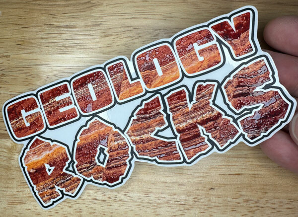 Geology Rocks Texture Spot Gloss Sticker