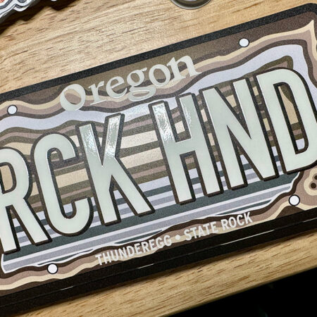RCK HND Oregon License Plate Sticker